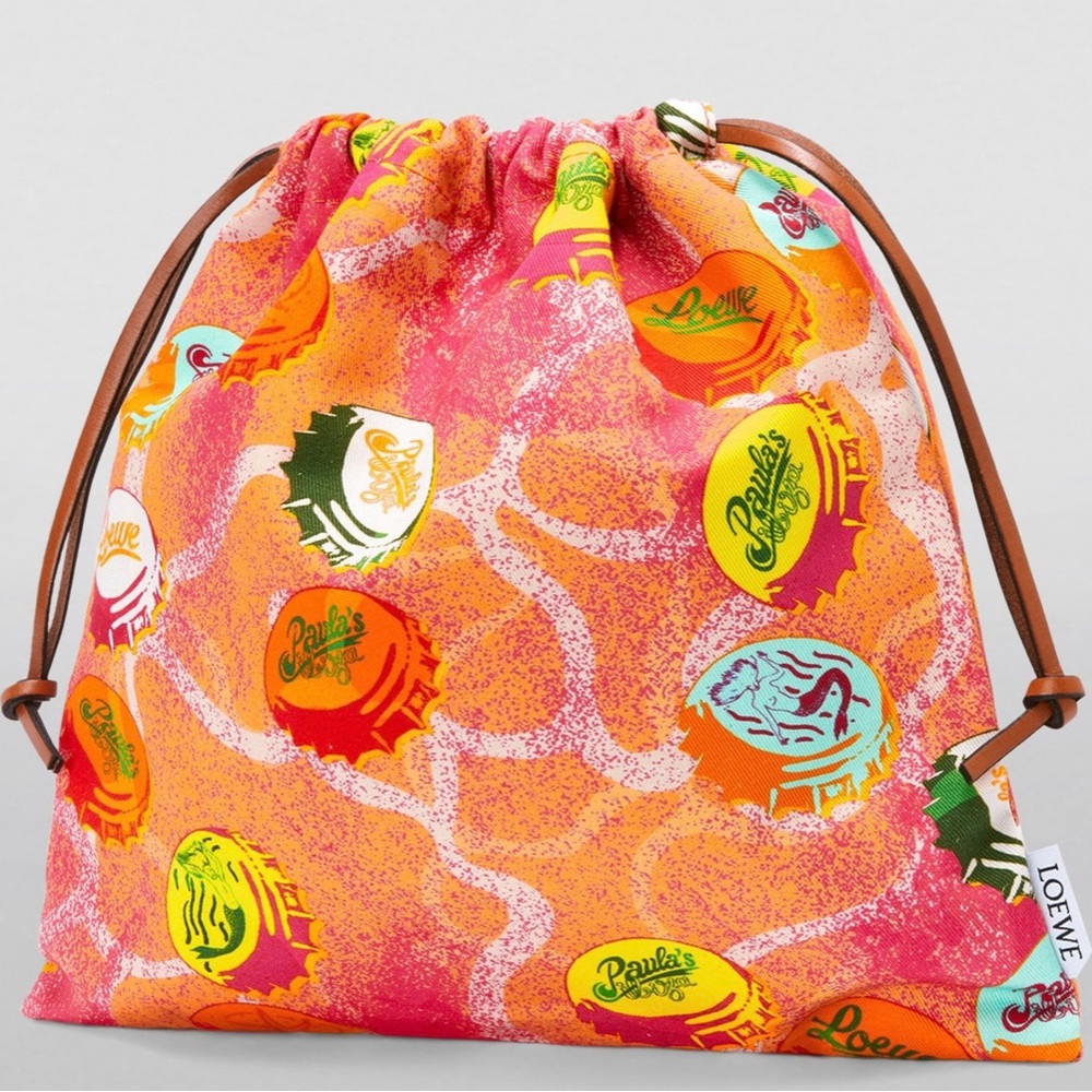 LOEWE
x Paula's Ibiza Bottle Caps Drawstring Pouch